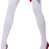 Smiffys White With Red Bow Stockings