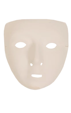 Smiffys Masquerade Ball White Robot Facepiece