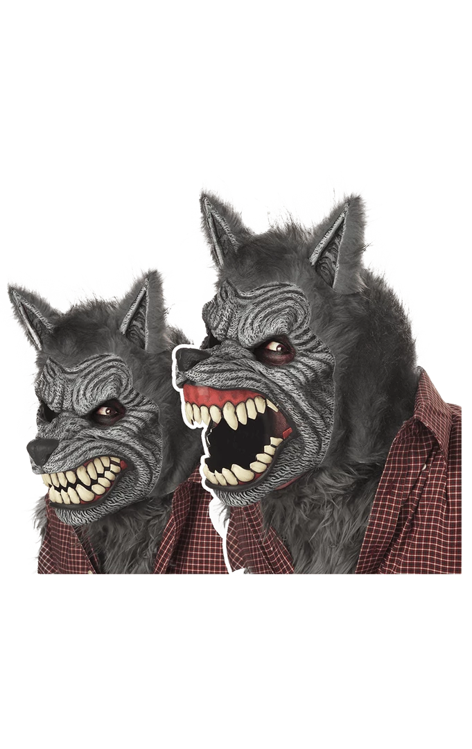 Cheap 🎁 California Costumes Animals Werewolf Ani-Motion Facepiece 🎁 1 California Costumes Animals Werewolf Ani-Motion Facepiece