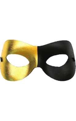 Generic Black And Gold Eye Mask