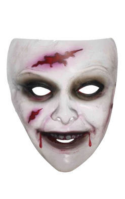 Morris Costumes Halloween Ladies Transparent Zombie Facepiece