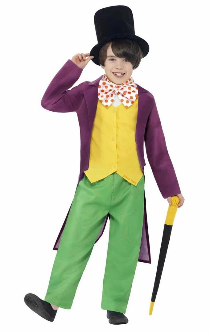 Flash Sale 👍 Smiffys Kids Willy Wonka Costume Book Characters 👍 1 Smiffys Kids Willy Wonka Costume Book Characters