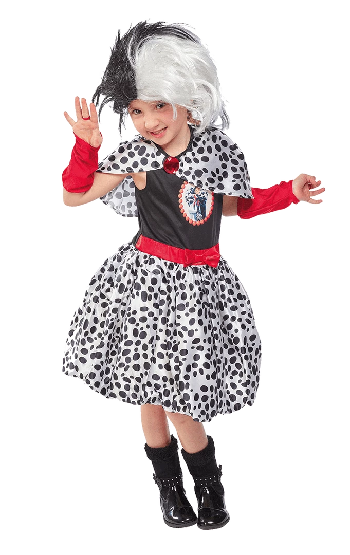 Best Sale 🥰 Rubies Book Characters Kids Cruella De Vil Costume 😉 3 Rubies Book Characters Kids Cruella De Vil Costume