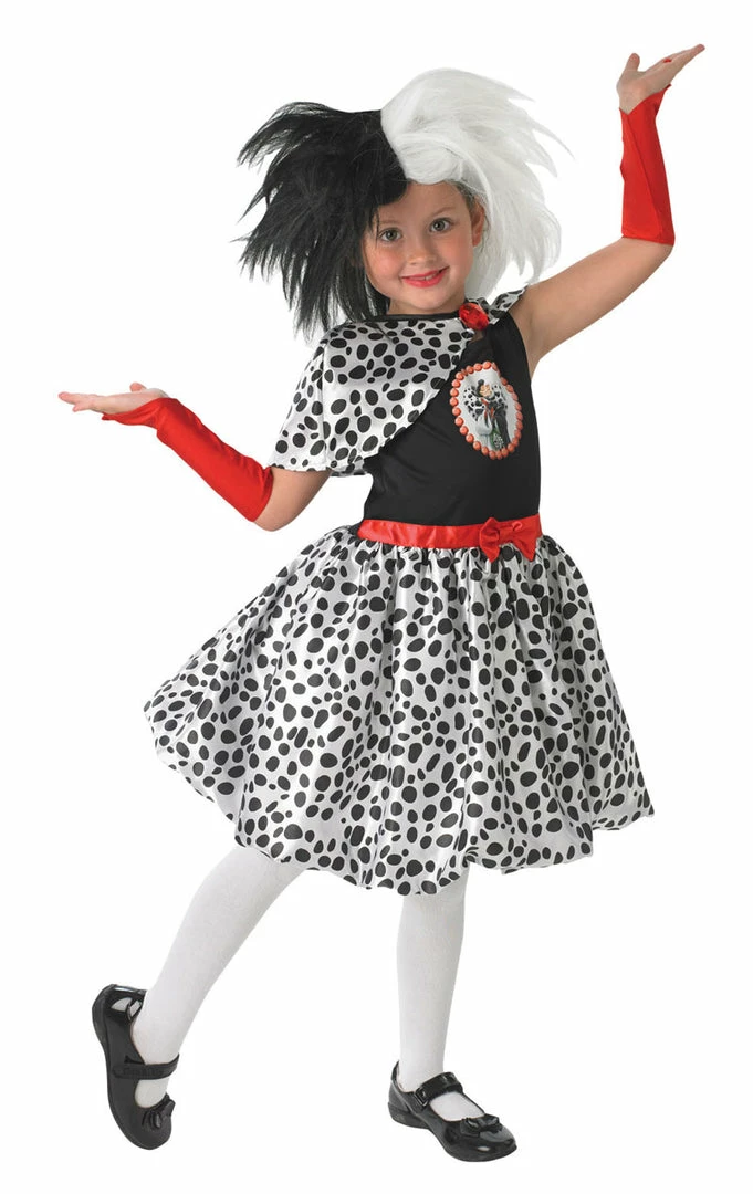 Best Sale 🥰 Rubies Book Characters Kids Cruella De Vil Costume 😉 1 Rubies Book Characters Kids Cruella De Vil Costume