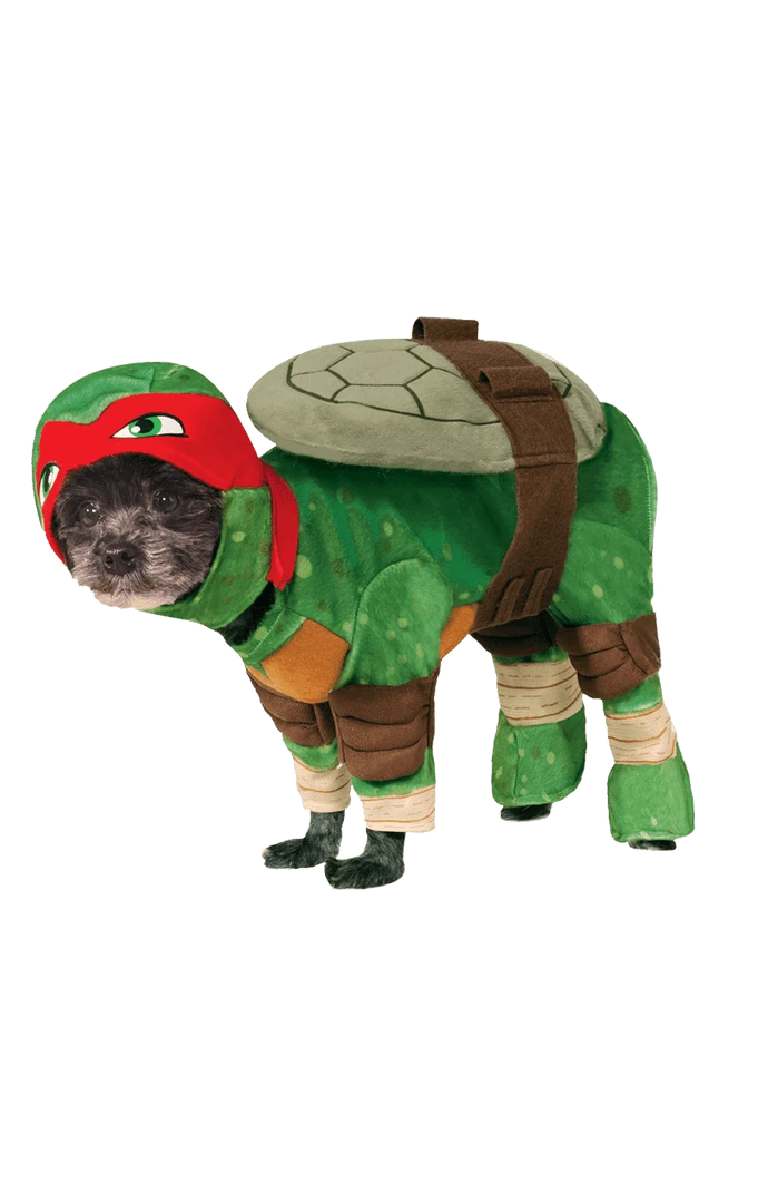 Discount ⭐ Rubies Raphael Ninja Turtles 🐕 Dog Costume 😀 1 Rubies Raphael Ninja Turtles Dog Costume