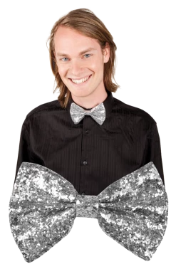 Boland All Accessories Silver Bow Tie Accessory
