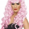 Smiffys Siren Long Pink Wig Mermaids