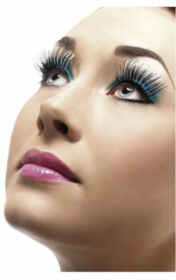 Smiffys Festivals Silver And Black Eyelashes