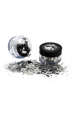 PaintGlow Silver Bio Chunky Glitter