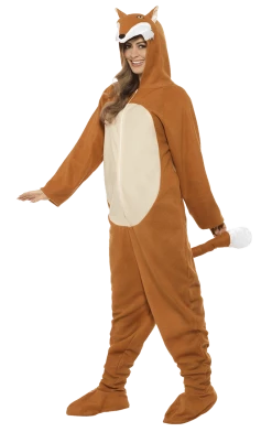 Smiffys Adult Fox Onesie Costume Animals