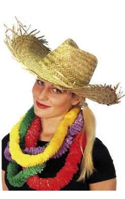 Smiffys Hawaiian Straw Hat Around The World