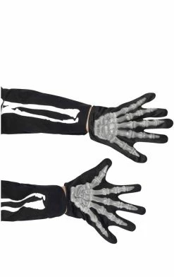 Smiffys All Accessories Kids Glowing Skeleton Gloves