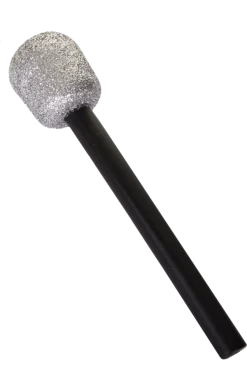 Smiffys Glitter Microphone Accessory Music & Pop/Rock Stars