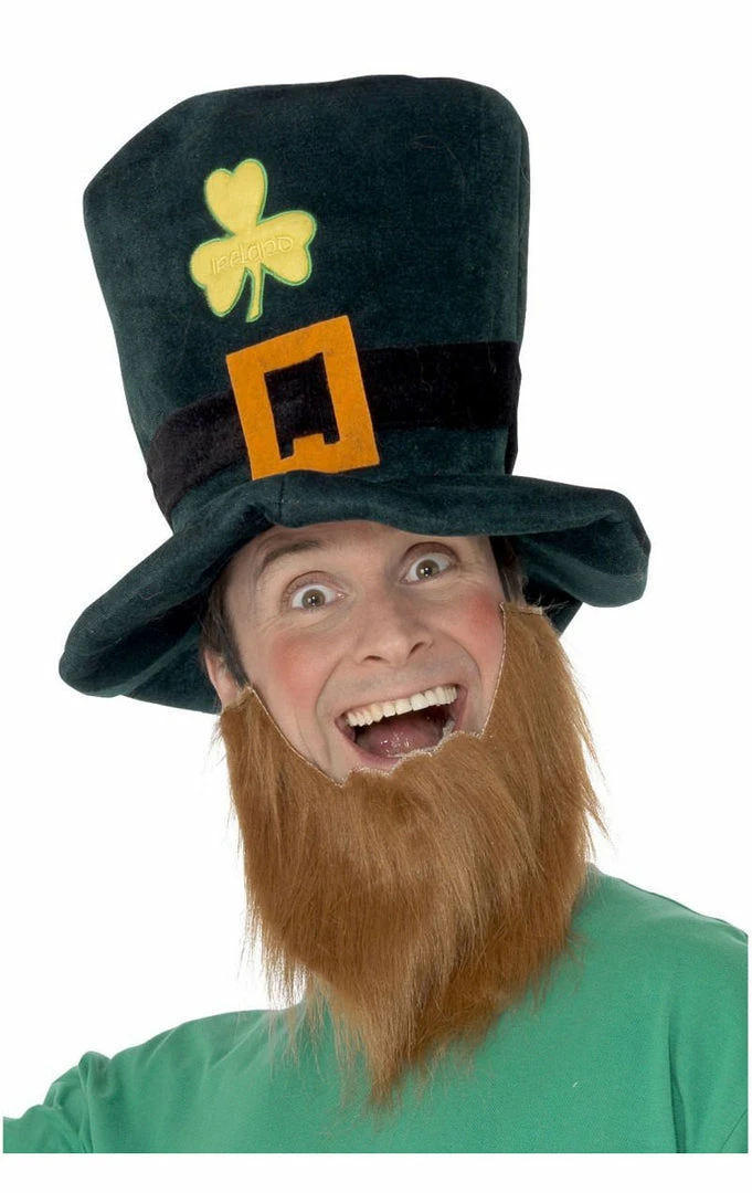 Outlet 🔔 Smiffys Around The World Adult Irish Leprechaun Hat & Beard ❤️ 1 Smiffys Around The World Adult Irish Leprechaun Hat & Beard