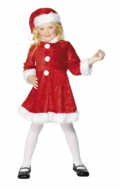 Smiffys Christmas Kids Miss Santa Costume
