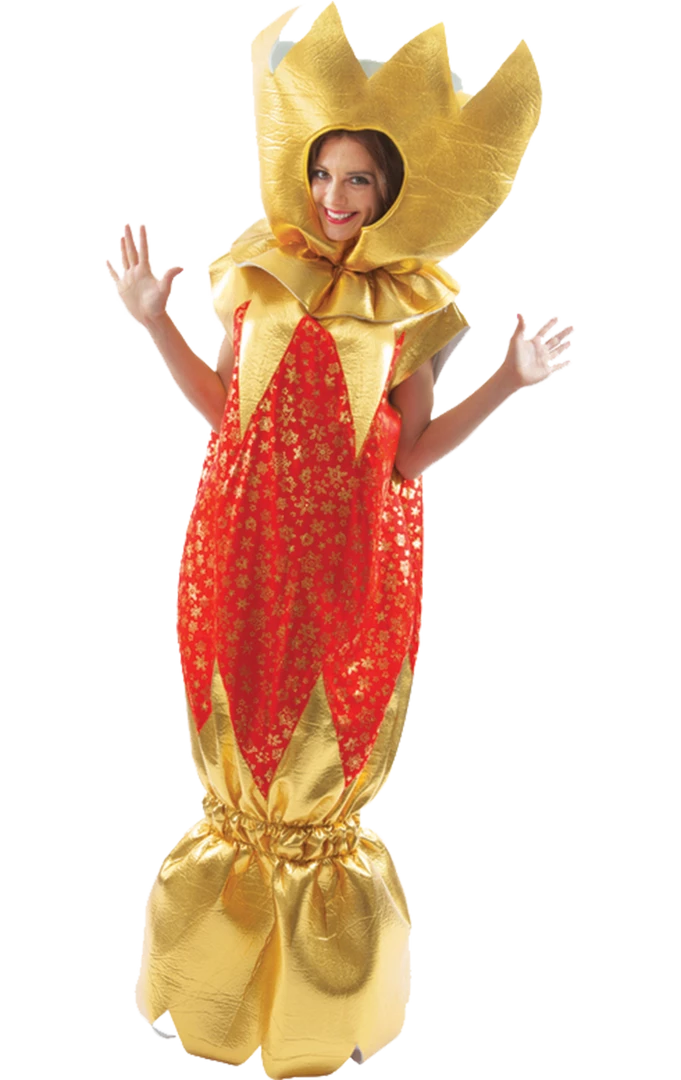 Promo 🎁 Orion Costumes Novelty Adult Red 🎄 Christmas Cracker Costume 💯 1 Orion Costumes Novelty Adult Red Christmas Cracker Costume