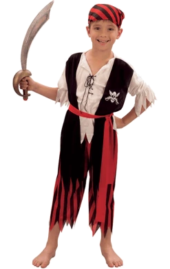 Bristol Novelty Fairytales Kids Pirate Boy Costume