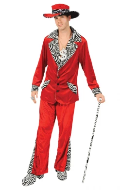 Orion Costumes Adult Red Pimp Costume