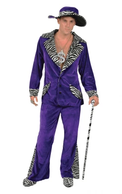 Orion Costumes Novelty Mens Purple Pimp Costume