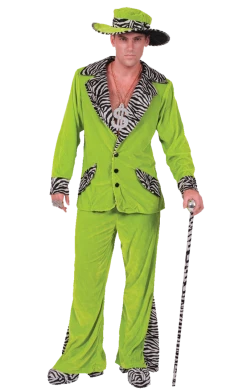 Orion Costumes Adult Green Pimp Costume Novelty