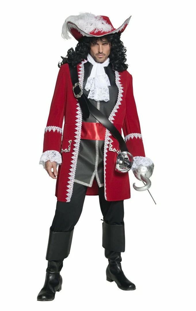 Best Pirce ❤️ Smiffys Book Characters Adult Captain Hook Costume 🔥 1 Smiffys Book Characters Adult Captain Hook Costume