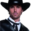 Smiffys Black Gunslinger Cowboy Hat