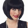 California Costumes All Decades /Era Costumes Black 1920s Flapper Wig