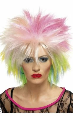 Smiffys Colourful 80s Wig