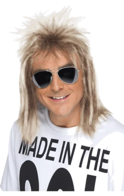 Smiffys Dark Blonde Mullet Wig