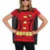 Rubies Womens Caped Robin T-Shirt