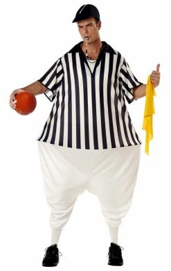 California Costumes American / USA Fat Referee Hoopster Costume