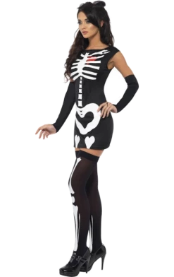 Smiffys Fever Sexy Skeleton Costume Halloween