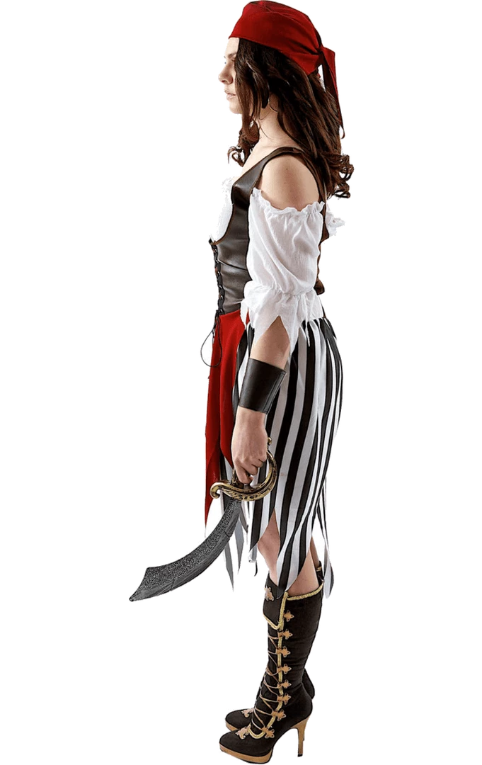 New 💯 Orion Costumes Book Characters Ladies Pirate Jailbird Costume ⭐ 2 Orion Costumes Book Characters Ladies Pirate Jailbird Costume