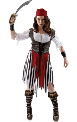 Orion Costumes Book Characters Ladies Pirate Jailbird Costume