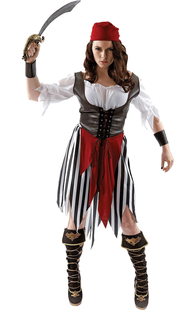 New 💯 Orion Costumes Book Characters Ladies Pirate Jailbird Costume ⭐ 1 Orion Costumes Book Characters Ladies Pirate Jailbird Costume