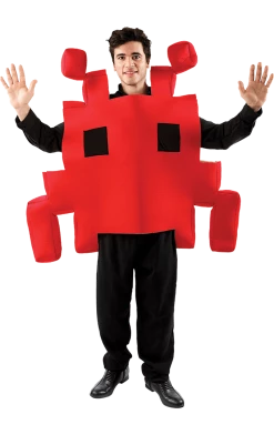 Orion Costumes Aliens Adult Red Space Invader Costume