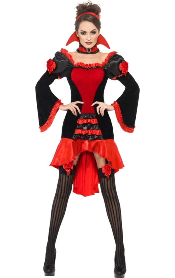 Flash Sale 💯 Smiffys Fever Saucy Vampiress Costume 😍 1 Smiffys Fever Saucy Vampiress Costume