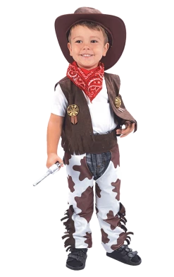 Bristol Novelty Kids Wild West Cowboy Costume American / USA