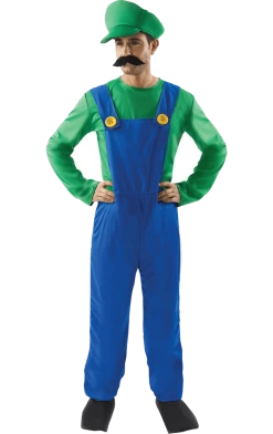 Orion Costumes Cosplay & Comic Con Mens Luigi Super Mario Costume
