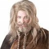 California Costumes Cavemen & Cavewomen Blonde Viking Wig & Facial Hair Set