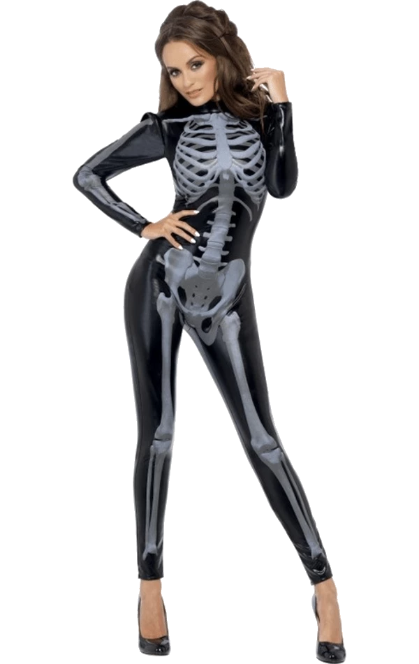 Brand new 🛒 Smiffys Ladies Sexy 🎃 Halloween Skeleton Costume 👍 1 Smiffys Ladies Sexy Halloween Skeleton Costume