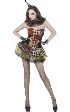 Smiffys Clowns Sexy Zombie Clown Costume