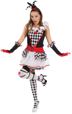 Orion Costumes Circus Ladies Harlequin Jester Costume