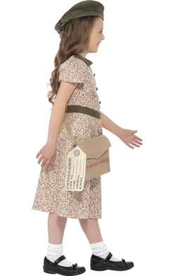 Smiffys British / UK Kids War Evacuee Girl Costume