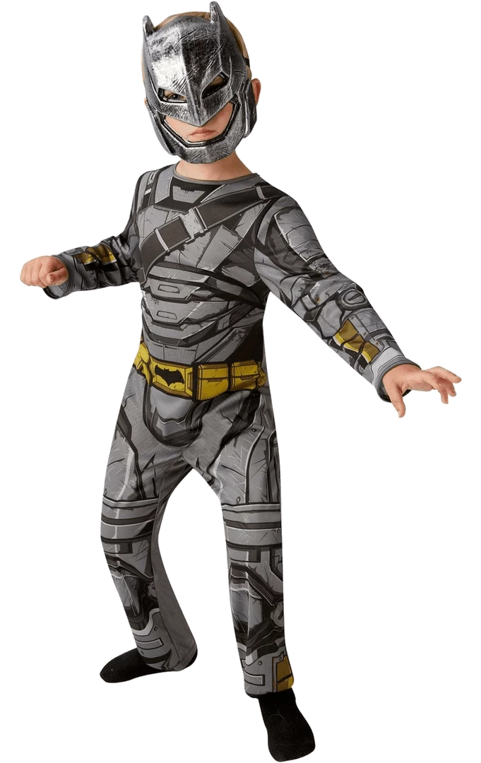New 😀 Rubies Kids Justice Batman Armour Costume Cosplay & Comic Con 🤩 1 Rubies Kids Justice Batman Armour Costume Cosplay & Comic Con