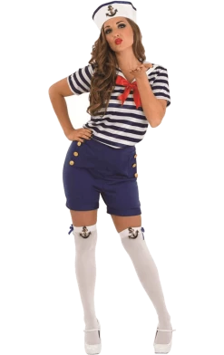 Fun Shack Adult Sassy Sailor Girl Costume Hen Night