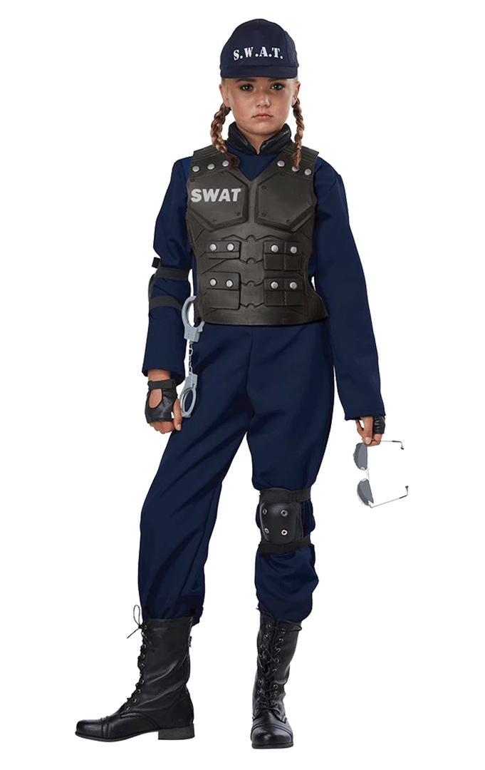 New 😍 California Costumes Kids SWAT Police Costume Cops & Robbers 💯 2 California Costumes Kids SWAT Police Costume Cops & Robbers