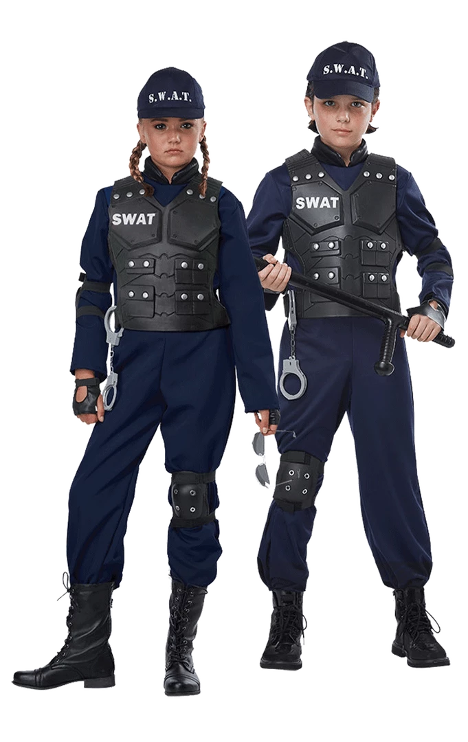 New 😍 California Costumes Kids SWAT Police Costume Cops & Robbers 💯 3 California Costumes Kids SWAT Police Costume Cops & Robbers