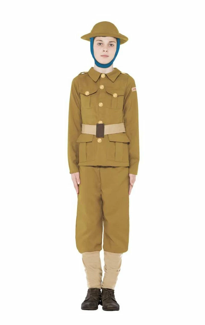 Flash Sale ✨ Smiffys Kids WW1 Soldier Army Costume Book Characters ⌛ 1 Smiffys Kids WW1 Soldier Army Costume Book Characters