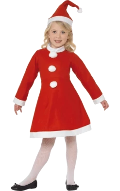 Smiffys Kids Value Santa Girl Costume Christmas